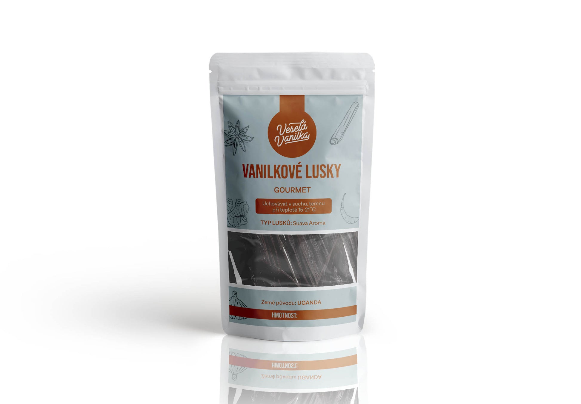 Obal vanilkových lusků Suava aroma